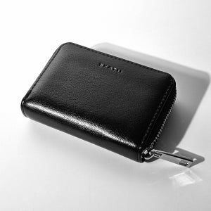 에카티 여성 아코디언 미니 지퍼 카드 지갑