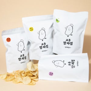 [송화칩스] 국내산 수제 감자칩 교동깡자칩, 봉지 110g