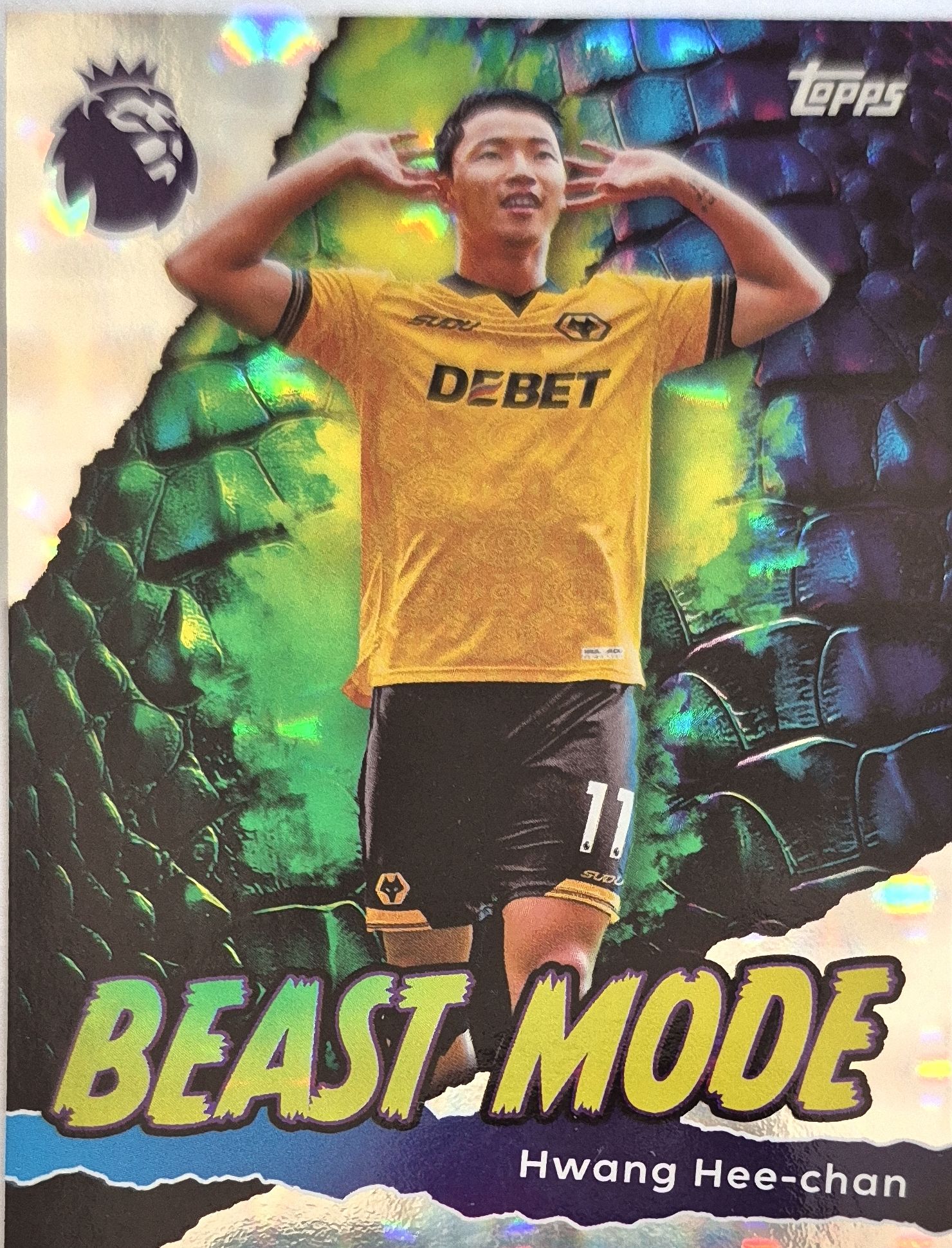 황희찬 축구카드 탑스 비스트모드 2025-26 EPL카드 6070