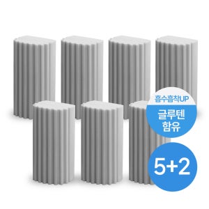 5+2 구성 미리 PVA 쫀득 먼지클리너 먼지제거 물기제거 청소용 스펀지 1개입, 7개