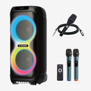 선거운동 K-SOUND 850 행사용 무선 블루투스 LED 앰프 스피커 마이크 3대 세트