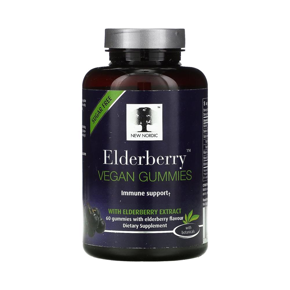 뉴노르딕 <b>엘더베리 비건 구미</b>젤리 60개 비타민C 비타민E New Nordic