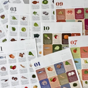 (2026년 제철 음식 달력 스티커 포함)아기 이유식 캘린더 식단표 이영자 식재료 포스터