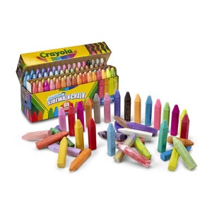 크레욜라 워셔블 야외용분필 64색 사이드워크 분필시리즈