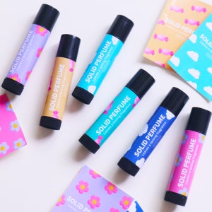 마타바 알러지프리 고체 스틱 향수만들기 diy 키트(10개)kit 버블베리향+상자+스티커