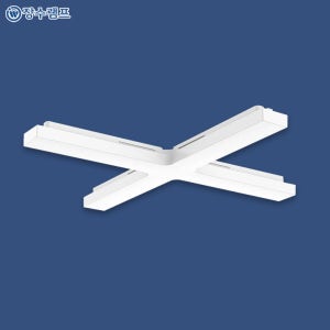 장수램프 LED 등기구 십자등 사각 60w 주광색 흰빛