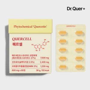 [1+1] 닥터퀘르 퀘르셀 3세대 파이토좀 퀘르세틴 케르세틴 잔타닌 브로멜라인 NMN 파이토솜 NK세포 영양제 피로회복제 60정