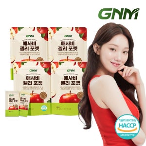 GNM 애사비 애플 사이다 비니거 사과 식초 젤리 포켓 14포 X 4봉 / 사과주스 구미
