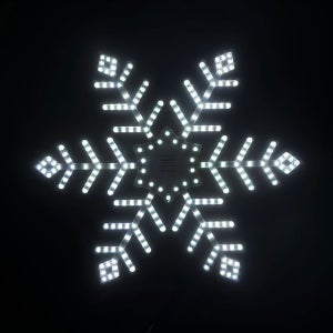 엘스토리몰 LED 눈꽃 결정 국산 12V 방수 크리스마스 눈 조명 35cm 백색