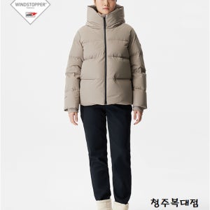 블랙야크 후드 미들다운 구스 베이직 윈드스토퍼 방풍 여성 퀼팅 WSP 다운자켓