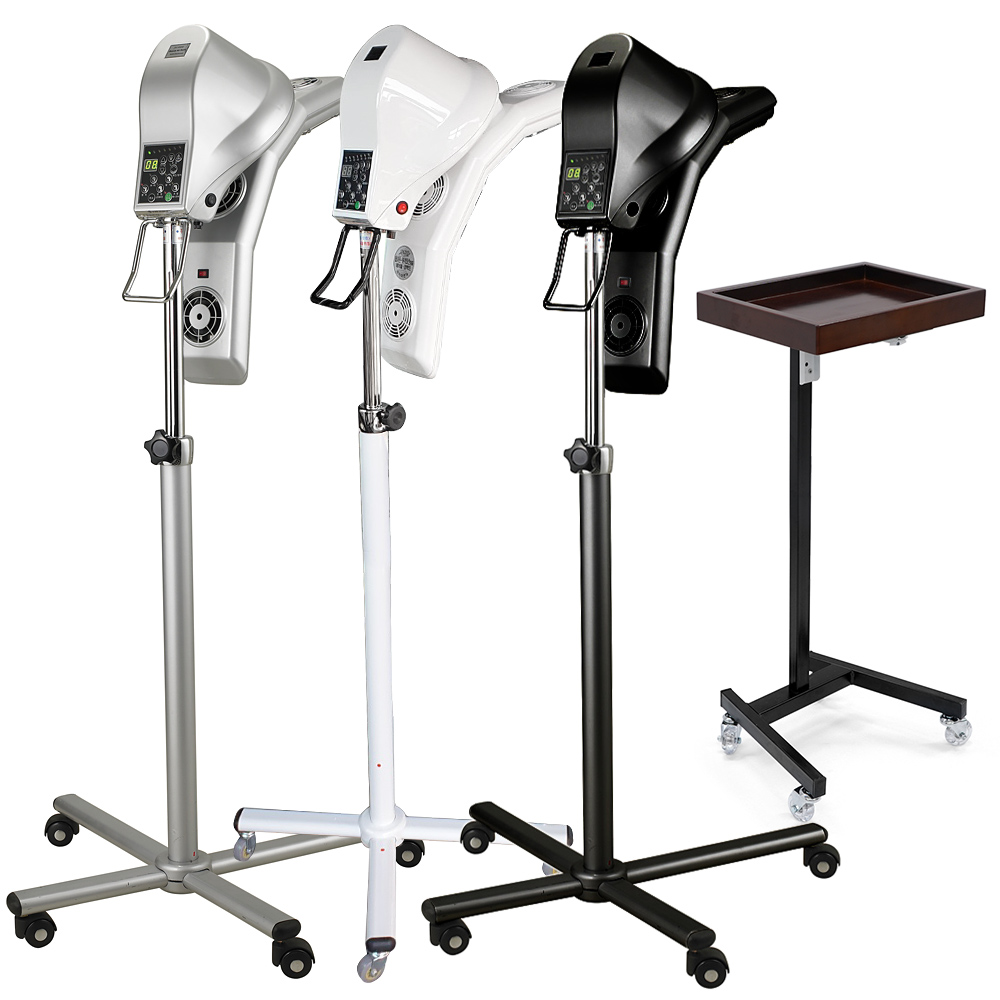 아시아전자 에어롤Ⅱ 콤펙트 스탠드타입+T1004 티테이블(다크우드) 미용실열기구