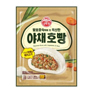 오뚜기 발효증숙 야채호빵 360g, 1개