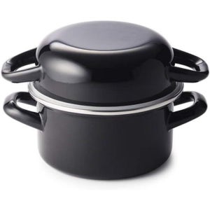 딘앤델루카 오븐 냄비 캐서롤 블랙 법랑 양수냄비 14cm 1.1L 1.1L 직경 14cm