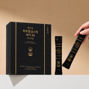케어유 홍삼스틱 6년근 진세노사이드 고함량 60mg 50포 500g, 1개