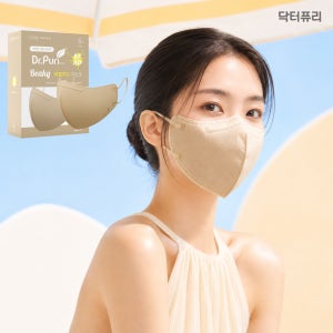 닥터퓨리 KFAD 비키 비말차단 새부리형 마스크 25매 중형, 베이지, 2개
