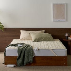 경동나비엔 숙면매트 카본 EME651P 탄소 전기매트 전기요 수면모드 킹(분리난방), 165x190cm, 아이보리