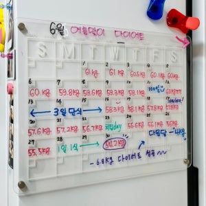 캘린더보드 자석부착 월간계획 플래너보드 가족일정 메모패널