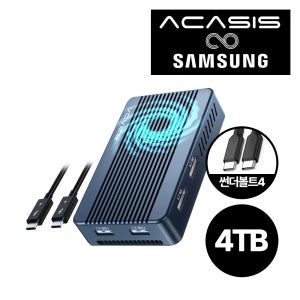 삼성 990PRO 탑재 아카시스 TBU-405PLUS 외장SSD 4TB 썬더볼트 3/4 40G