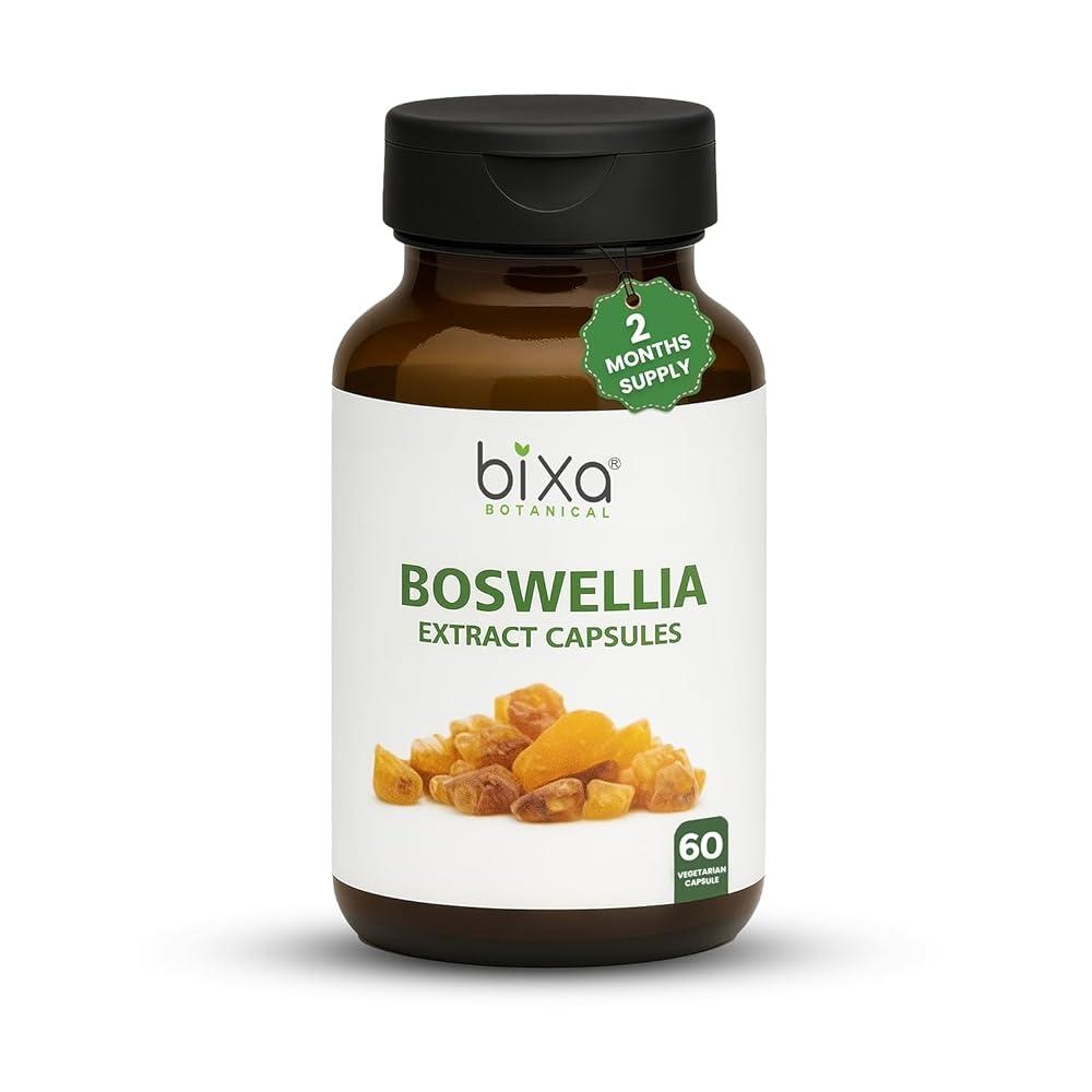 bixa BOTANICAL Boswellia 아유르베다 60캡슐 천연 <b>허브</b> 보충제 <b>450Mg</b>