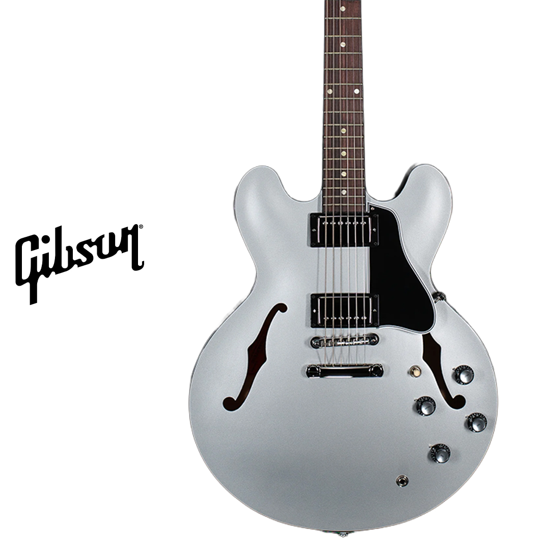 Gibson 깁슨 일렉기타 61 ES-335 w/에보니 스팅어 글로스 실버 61ES335PSL22412