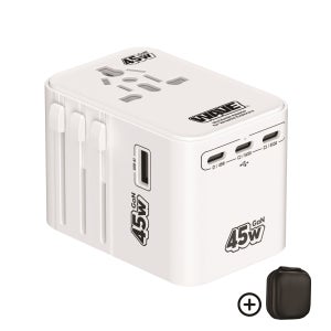 이어맥 2500W 고출력 해외 여행용 어댑터 멀티플러그 PD45W 초고속 충전 멀티탭