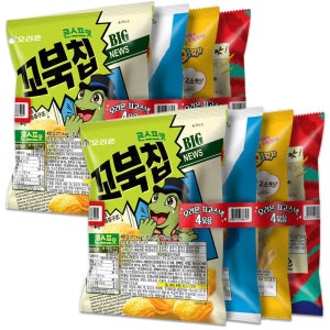 오리온 최고스낵 4번들 (포카칩+오감자+꼬북칩+썬칩)x2개