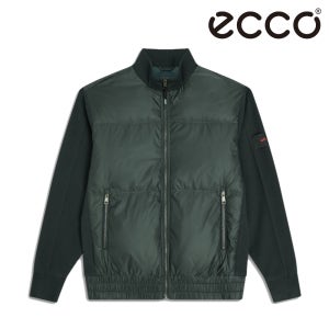 에코 골프 어패럴 남성 골프웨어 구스 다운 자켓 니트소매 패딩 스윙 점퍼 QDCJK1115