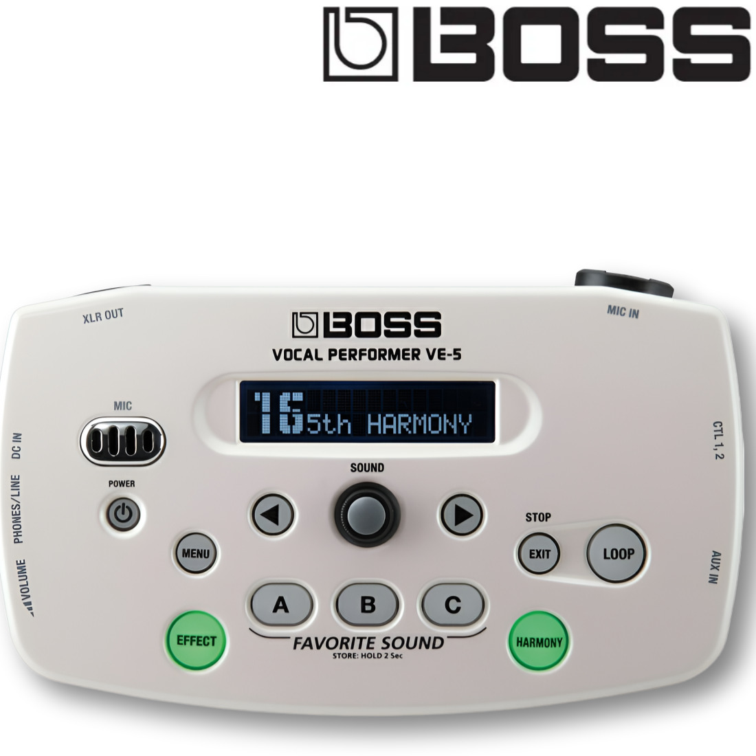 Boss 보스 보컬 이펙터 VE-5 화이트