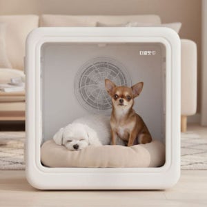 [디클펫] 펫드라이룸 강아지 고양이 드라이기 털 건조기 말리기 러브에어 플러스 자동문열림