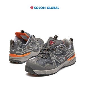 코오롱글로벌 미끄럼방지 발볼넓은 안전화 에어홀 튼튼 작업신발 쿠션 산악화 현장화