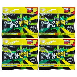 롯데 졸음번쩍껌 트윈 리필 105g X 4개