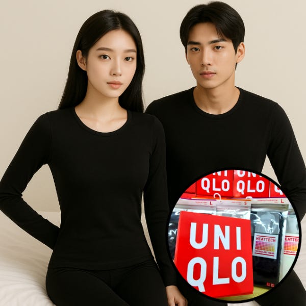 유니클로 히트텍 여성 기모 발열 방한 내의 내복