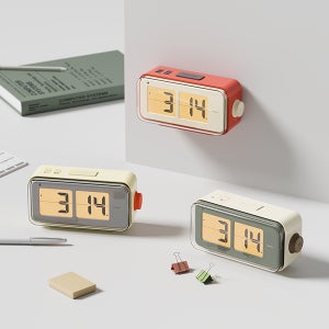 무아스 레트로 오토플립 알람시계 탁상시계 벽시계