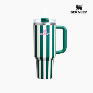 스탠리 퀜처 H2.0 플로우 스테이트 텀블러 1.18L, 에메랄드 스트라이프
