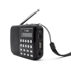 디지털 소형 효도 라디오 스피커 녹음 MP3 재생 휴대용 미니 등산용 낚시용