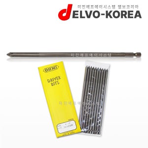 OHMI V-17 1X7X200 십자비트 10개입 6.35mm 육각 전동드라이버 비트 오미