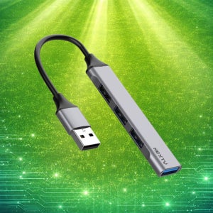 이지넷 A타입 일체형 커넥터 USB 2.0 4포트 허브 호환 멀티포트 유볼그 744UH