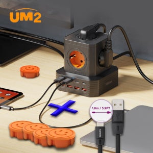 멀티 포트충전기 UM2 100W GAN 고속충전 멀티탭 사무실 어댑터 4000W C타입USB