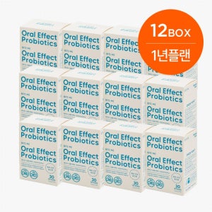 [12개월분][특허균주] 바잇미 오랄이펙트 프로바이오틱스 유산균 (구강&장 더블케어)12BOX 1년플랜