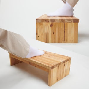 솔이솔문 하루 삼나무 원목 발 받침대 발판 발디딤대