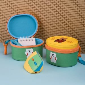 다이노탱 캐릭터 충전식 무선 버티컬 마우스