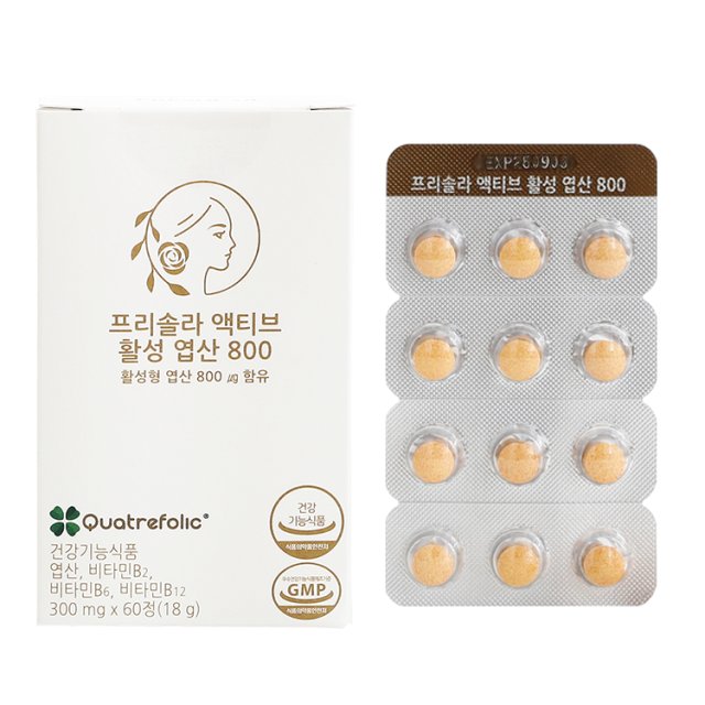 <b>프리솔라</b> 액티브 활성 엽산 800 300mg x 60정 1개
