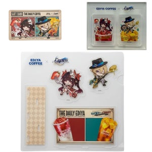 이디야 x 붕괴 스타레일 콜라보 스파클 인형 키링 아크릴 스탠드 블록