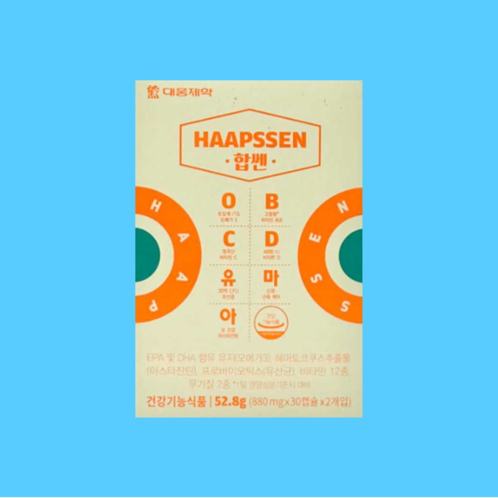 <b>대웅제약</b> 합쎈 오비씨디유마아 합센 60캡슐 <b>대웅제약</b>합쎈 멀티 <b>종합</b> 비타민 영양제