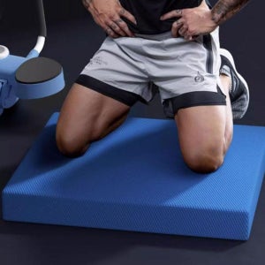 플랭크 매트 운동 무릎 매트 팔꿈치 요가 매트리스 블루 대