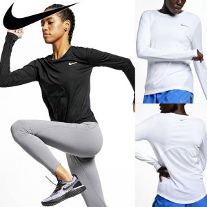 나이키 드라이핏 마일러 여성 긴팔 러닝탑 티셔츠 AJ8129-010