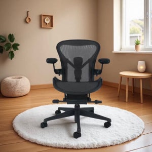 12년 보증 허먼밀러 뉴 에어론 체어 A TYPE 사무용 의자 FULL, 오닉스