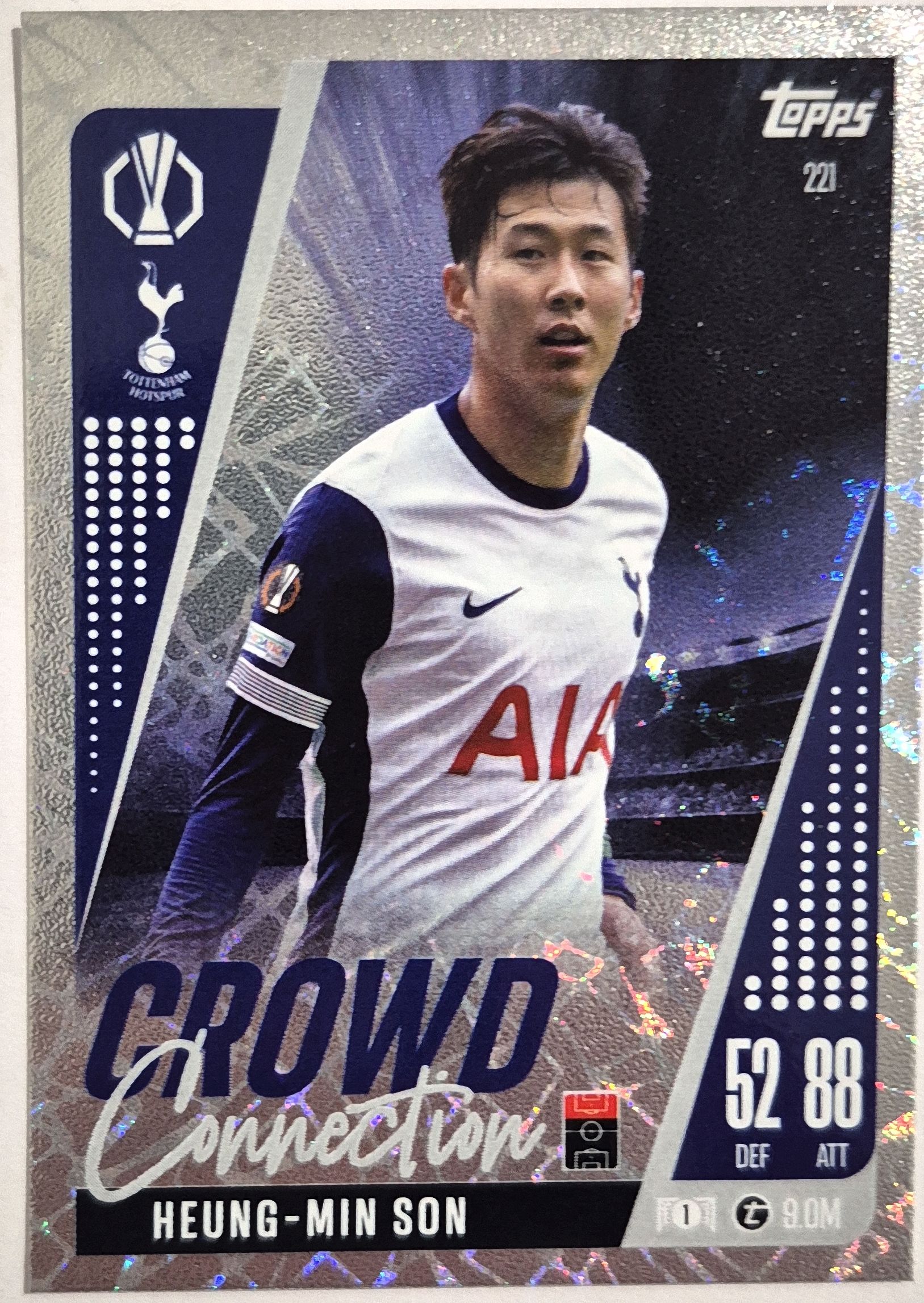 손흥민 축구카드 탑스 크라우드커넥션 2024-25 EPL카드 6098