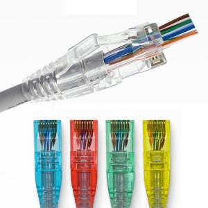 스티아 RJ45 EZ 관통형 커넥터 UTP CAT6 잭 100개
