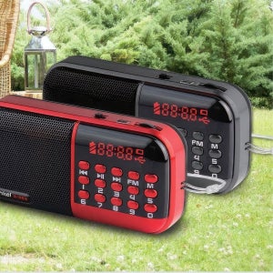 인켈 휴대용 트로트 등산용 소형 FM 라디오 캠핑 할아버지 가정용 탁삭용 할머니 어르신